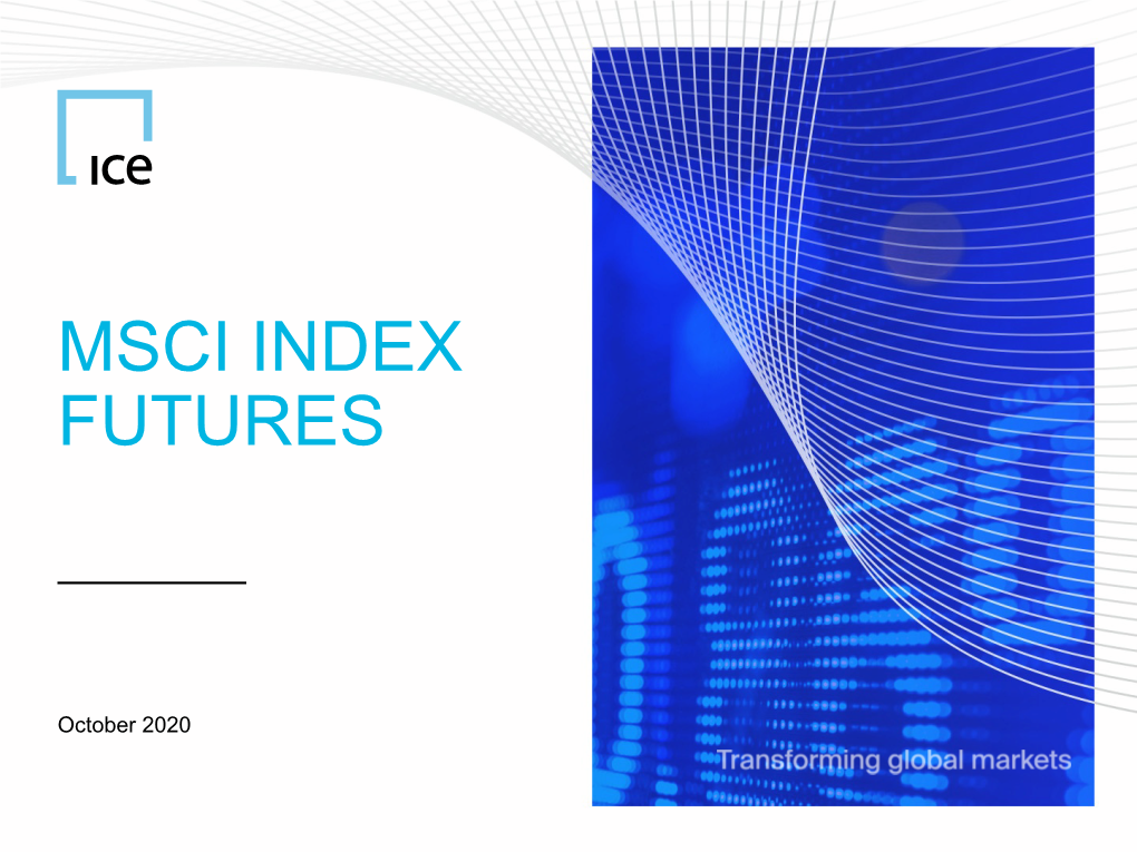 Msci Index Futures