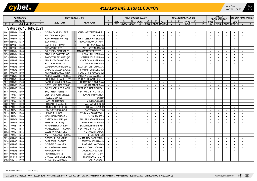 Weekend Basketball Coupon 09/07/2021 09:56 1 / 2