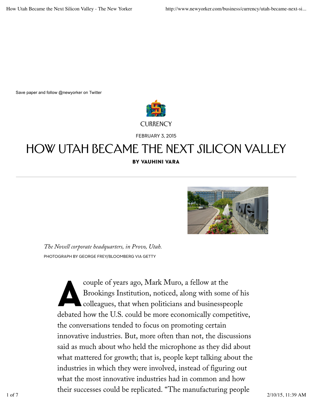 How Utah Became the Next Silicon Valley - the New Yorker