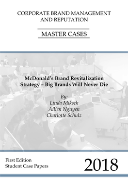 Mcdonald's Brand Revitalization Strategy