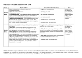 Prout School 2019-2020 Uniform Grid