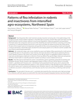 Patterns of Flea Infestation in Rodents and Insectivores from Intensified