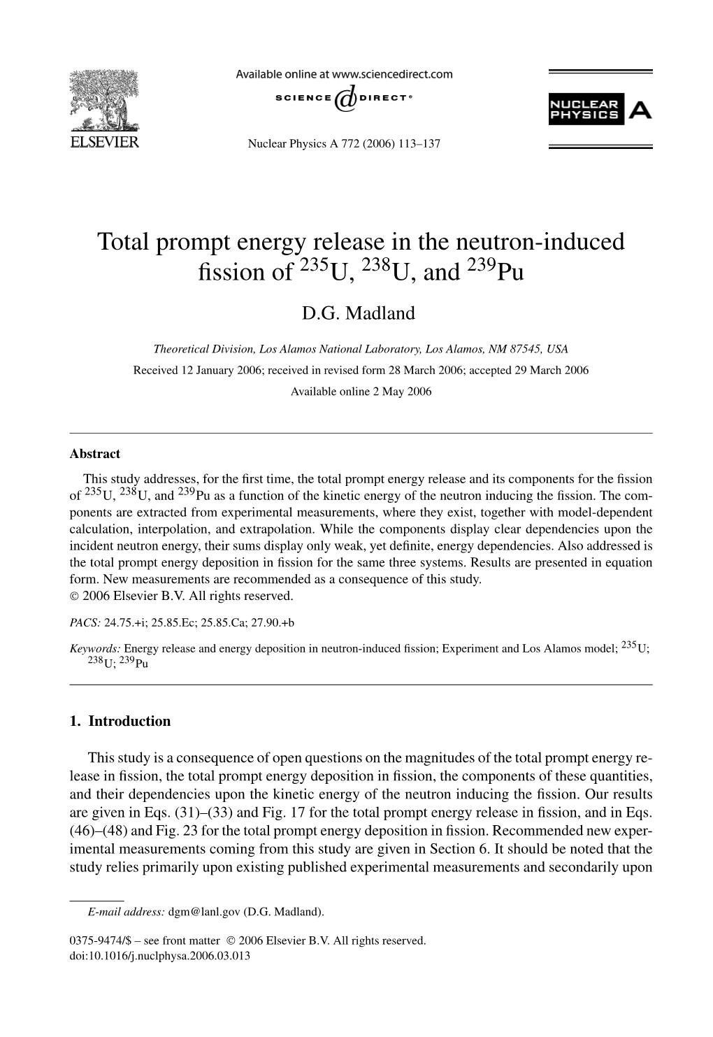 Total Prompt Energy Release in the Neutron-Induced Fission Of