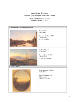 American Scenery Different Views in Hudson River School Painting