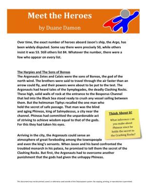 Meet the Heroes by Duane Damon