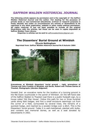 'Dissenters' Burial Ground at Wimbish'