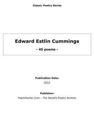 Edward Estlin Cummings