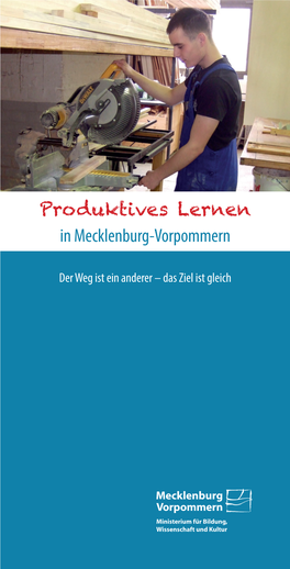 Produktives Lernen in Mecklenburg-Vorpommern