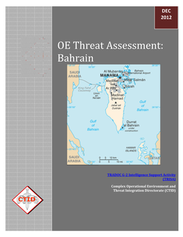 OE Threat Assessment: Bahrain