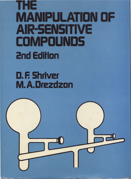 Shriver, the Manipulation of Air-Sensitive Compounds.Pdf