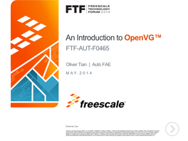 An Introduction to Openvg™ FTF-AUT-F0465