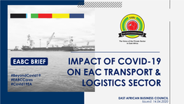Impact of COVID-19 on EAC Transport and Logistics Sector