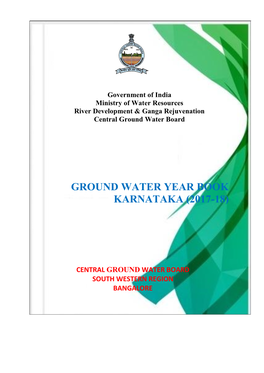 Ground Water Year Book Karnataka (2017-18)
