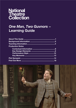 One Man, Two Guvnors − Learning Guide
