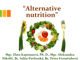 “Alternative Nutrition”