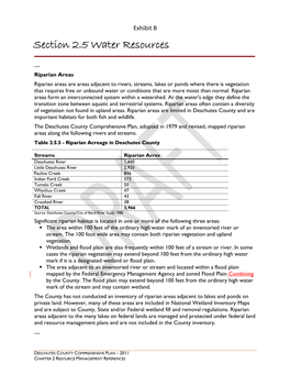 Section 2.5 Water Resources
