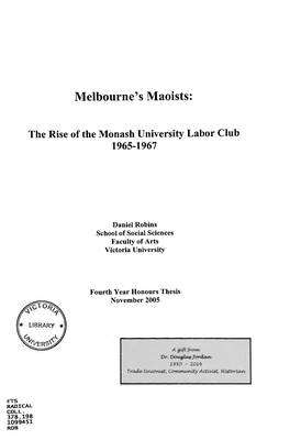 Melbourne's Maoists