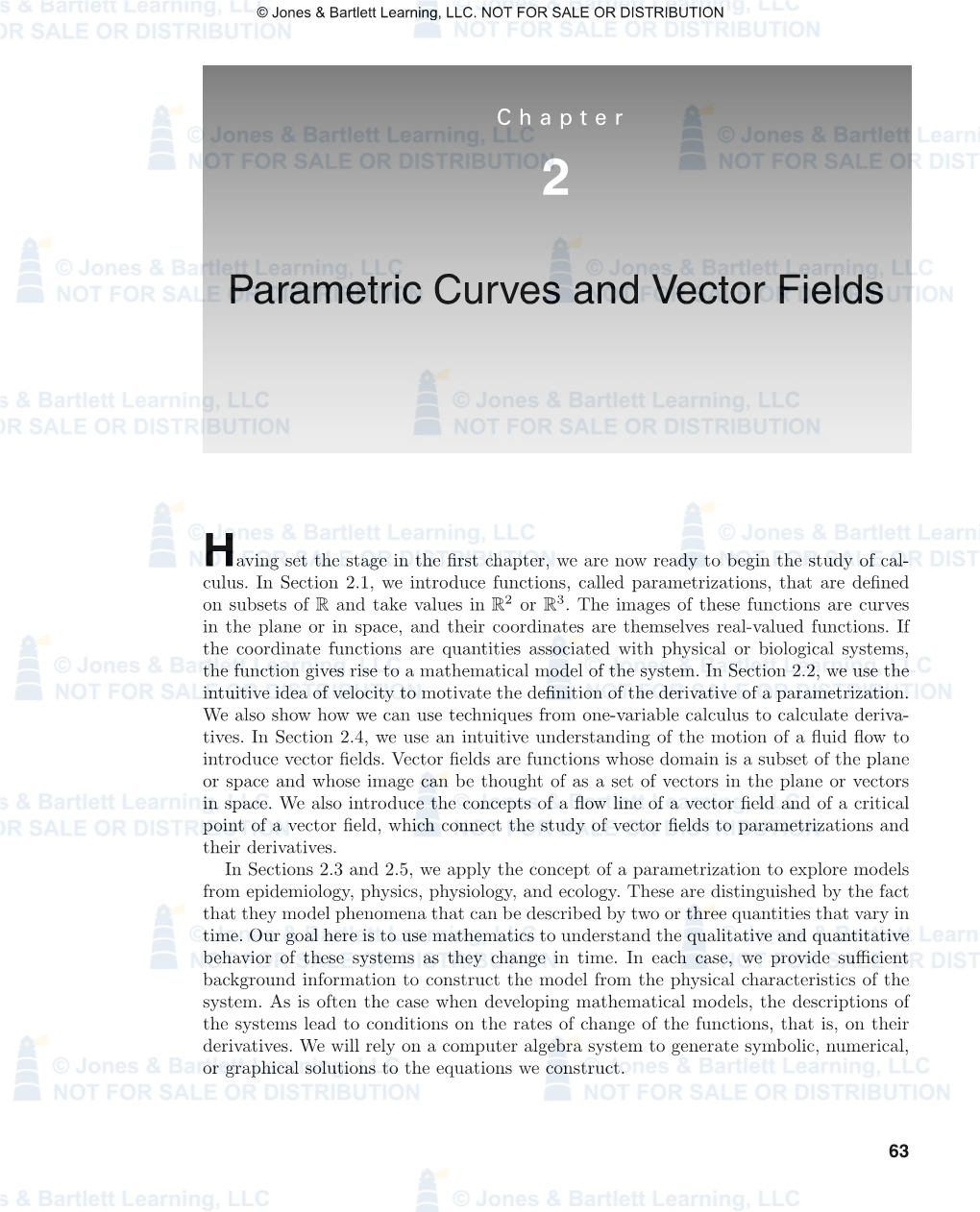 Parametric Curves and Vector Fields