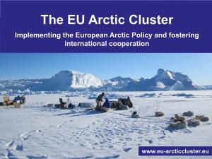 The EU Arctic Cluster Implementing the European Arctic Policy and Fostering International Cooperation