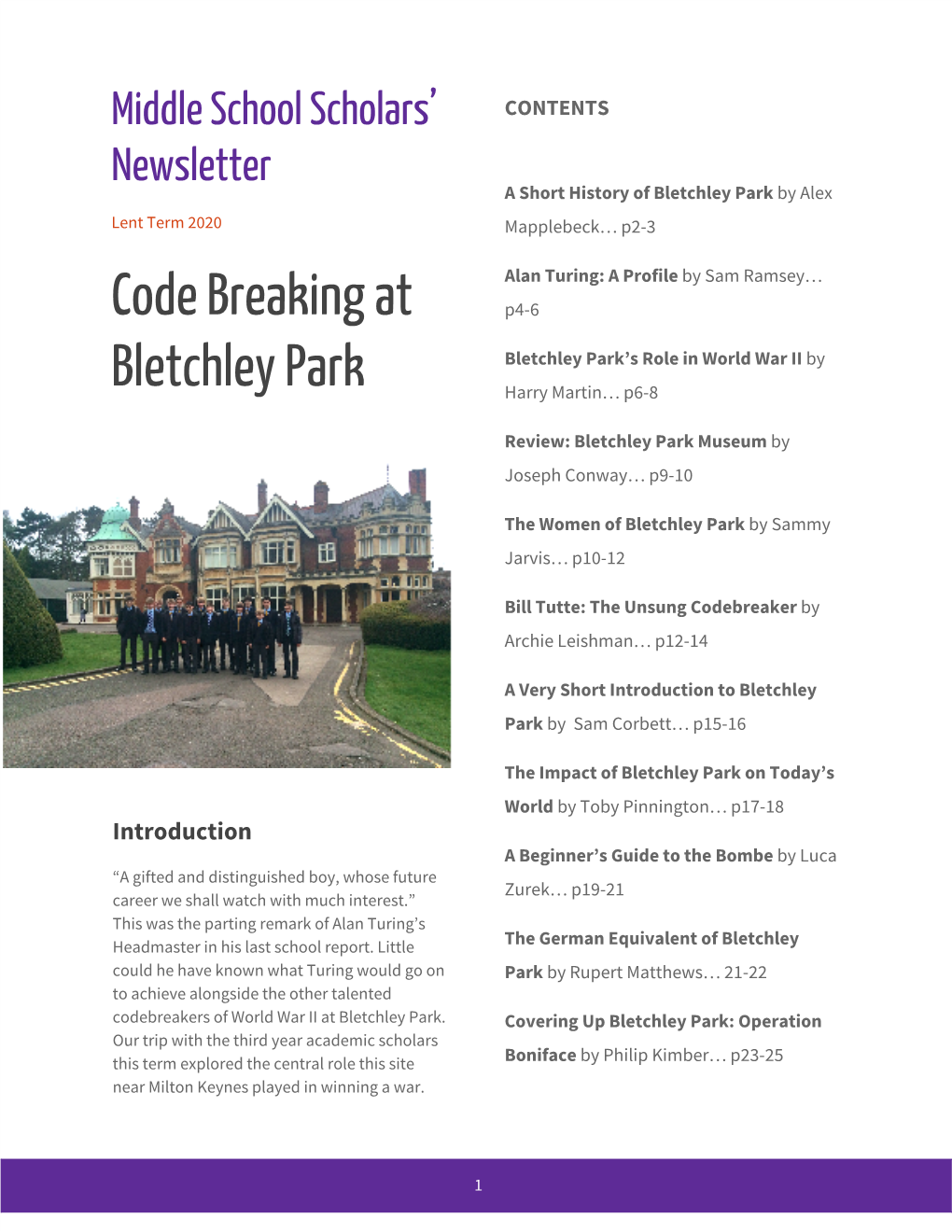 Code Breaking at Bletchley Park