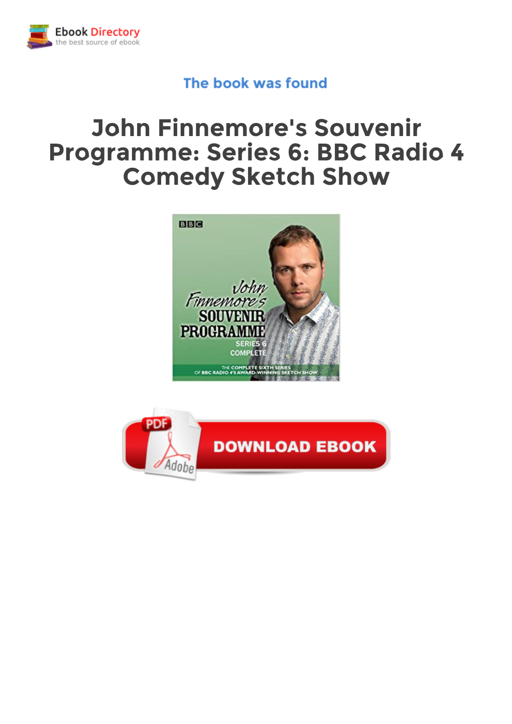 Ebook Free John Finnemore's Souvenir Programme: Series 6: BBC