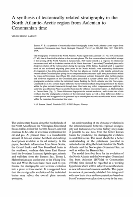 A Synthesis of Tectonically-Related Stratigraphy in the North Atlantic-Arctic Region from Aalenian to Cenomanian Time