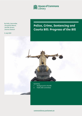 Police, Crime, Sentencing and Courts Bill: Progress of the Bill