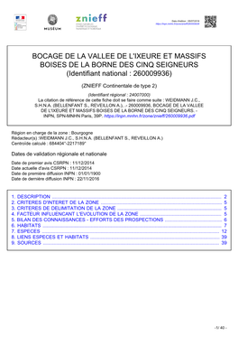 BOCAGE DE LA VALLEE DE L'ixeure ET MASSIFS BOISES DE LA BORNE DES CINQ SEIGNEURS (Identifiant National : 260009936)