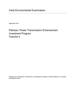 Power Transmission Enhancement Investment Program Tranche 4