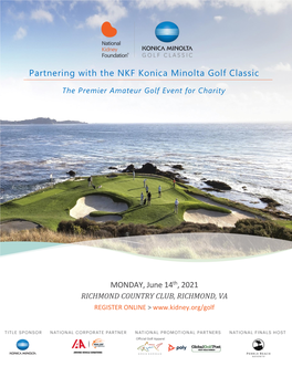 Partnering with the NKF Konica Minolta Golf Classic