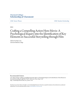 Crafting a Compelling Action Hero Movie: a Psychological Inquiry Into the Identification of Key Elements in Successful Storytell