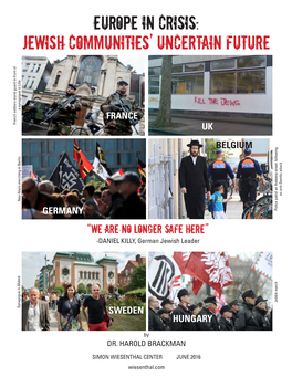 Europe in Crisis: Jewish Communities' Uncertain