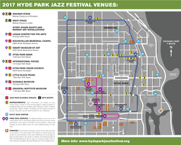 2017 Hyde Park Jazz Festival Venues