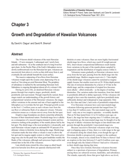 Chapter 3 Growth and Degradation of Hawaiian Volcanoes