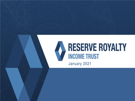 Reserve Royalty Income Trust