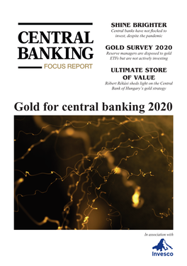 Gold for Central Banking 2020