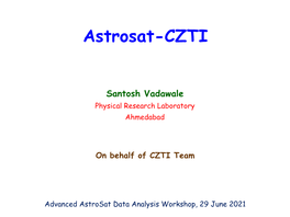 Astrosat-CZTI