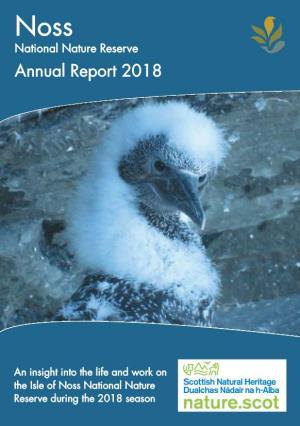 Noss NNR Annual Report 2018.Pdf