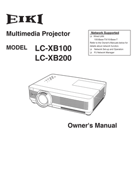 LC-XB100/LC-XB200 (English)