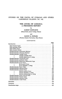 Studies on the Fauna of Curaçao Other Caribbean