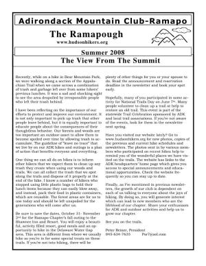 Summer 2008 the Ramapough Page 2
