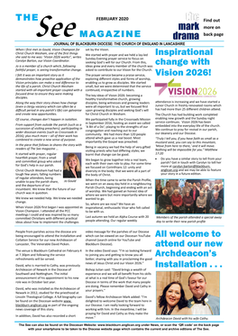 Inspirational Change with Vision 2026! All Welcome to Attend Our New Archdeacon's Installation