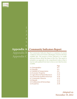 Community Indicators Report