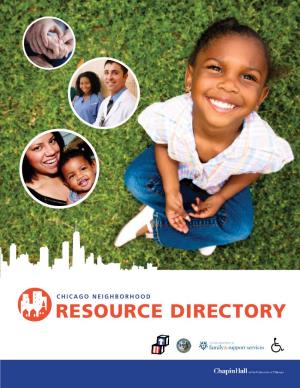 Chicago Neighborhood Resource Directory Contents Hgi