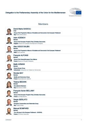 List of Members