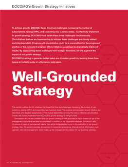 DOCOMO's Growth Strategy Initiatives