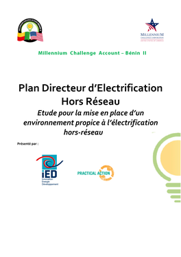 Plan Directeur D'electrification Hors Réseau