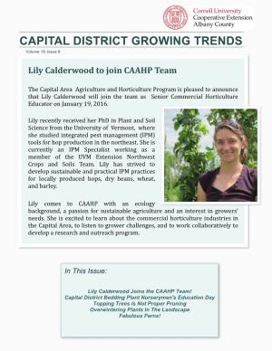 CAPITAL DISTRICT GROWING TRENDS Volume 19, Issue 9