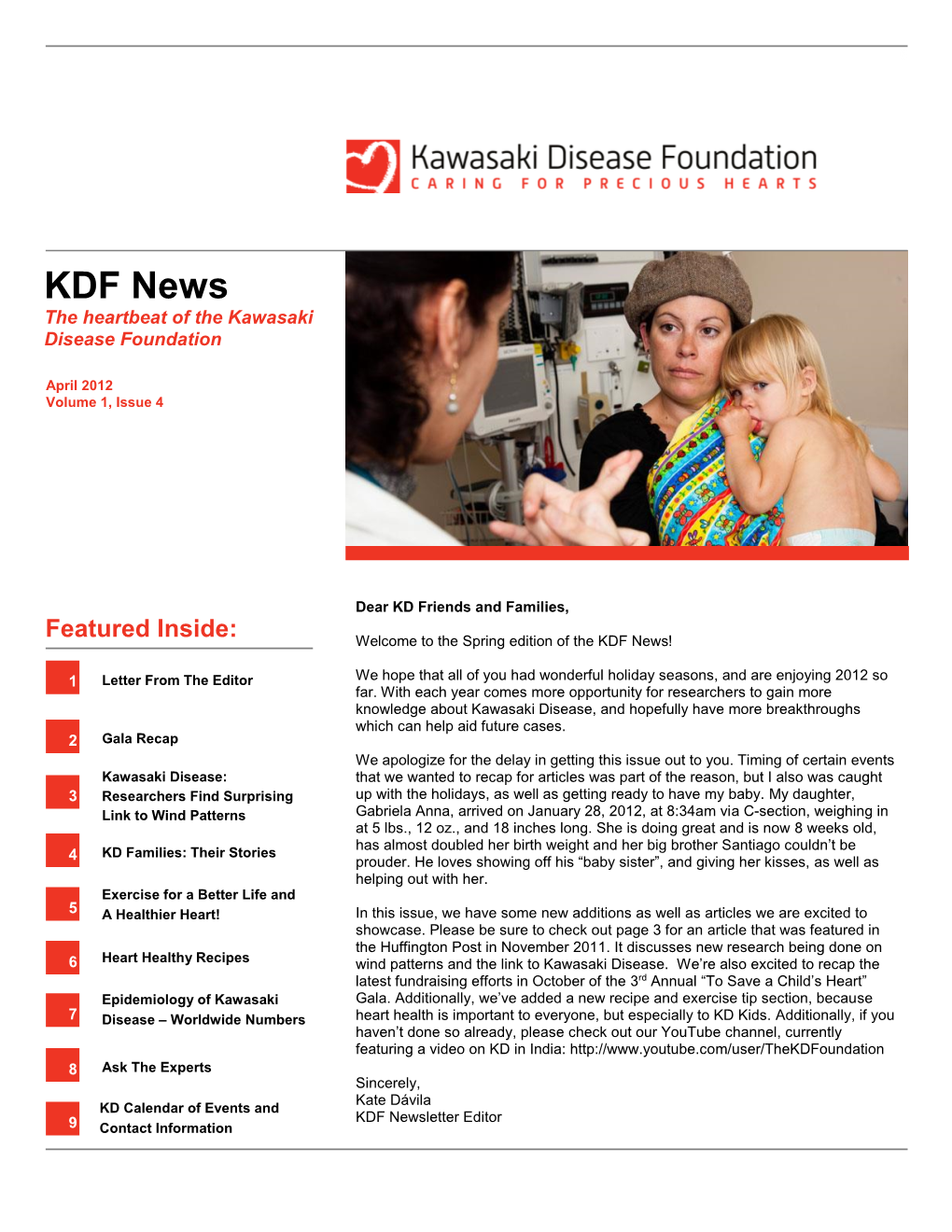 KDF News the Heartbeat of the Kawasaki Disease Foundation