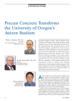 Precast Concrete Transforms the University of Oregon's Autzen Stadium
